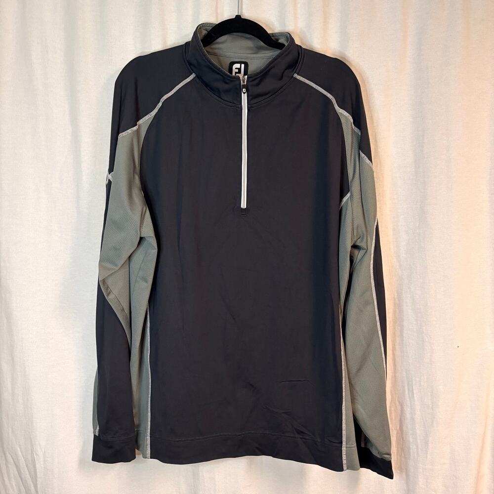 FootJoy Performance 1/4 Zip Pullover Jacket Gray Golf XL Lightweight